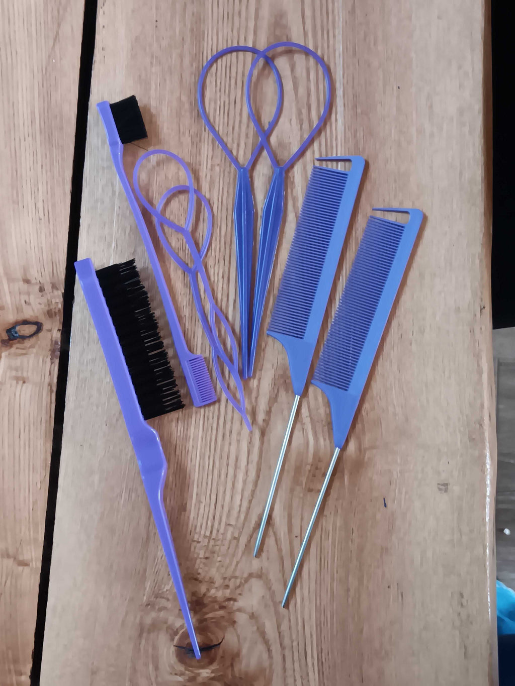 Lilla hår og tilbehør– Perfekt til K-pop & Cosplay